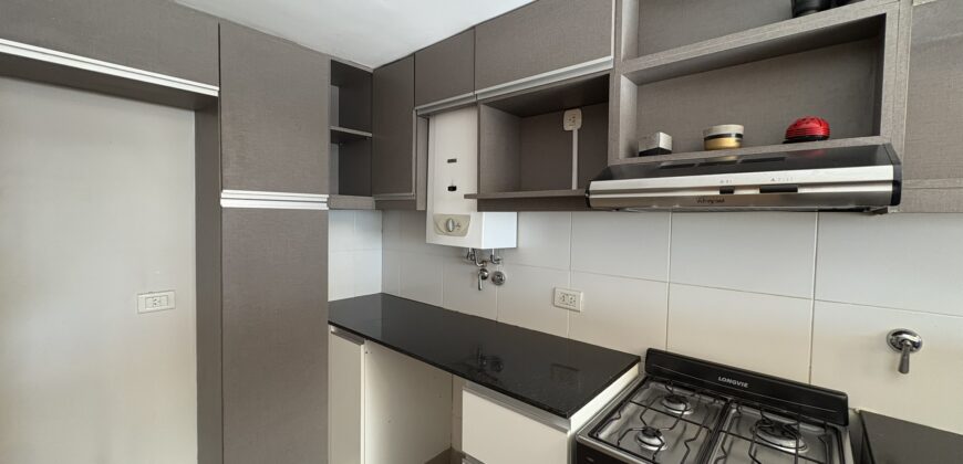 Soñado departamento de 1 dormitorio con cochera
